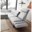 ECKSOFA  in Flachgewebe Creme  176-217/279-327 cm  - Creme/Schwarz, Design, Textil/Metall (176-217/279-327cm) - Dieter Knoll