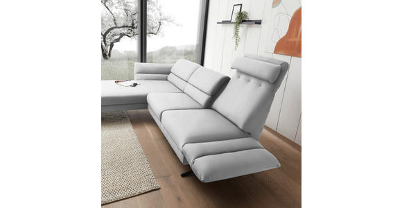 ECKSOFA  in Flachgewebe Creme  176-217/279-327 cm  - Creme/Schwarz, Design, Textil/Metall (176-217/279-327cm) - Dieter Knoll
