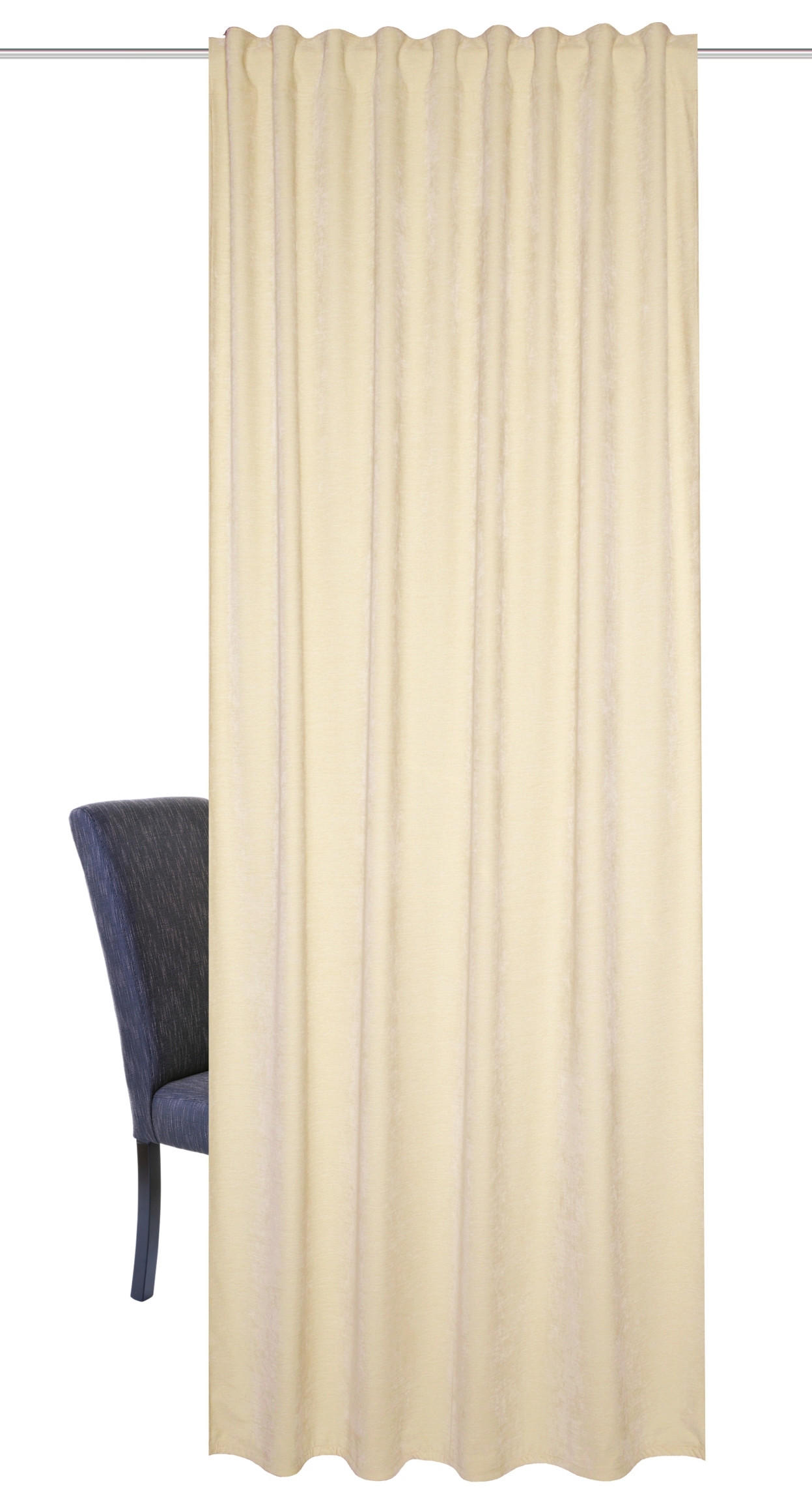 FERTIGVORHANG  blickdicht  135/265 cm   - Creme, Basics, Textil (135/265cm)