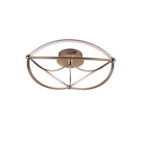 LED PLAFONJERA Charivari  - boja mesinga, Lajfstajl, metal (62/18cm)