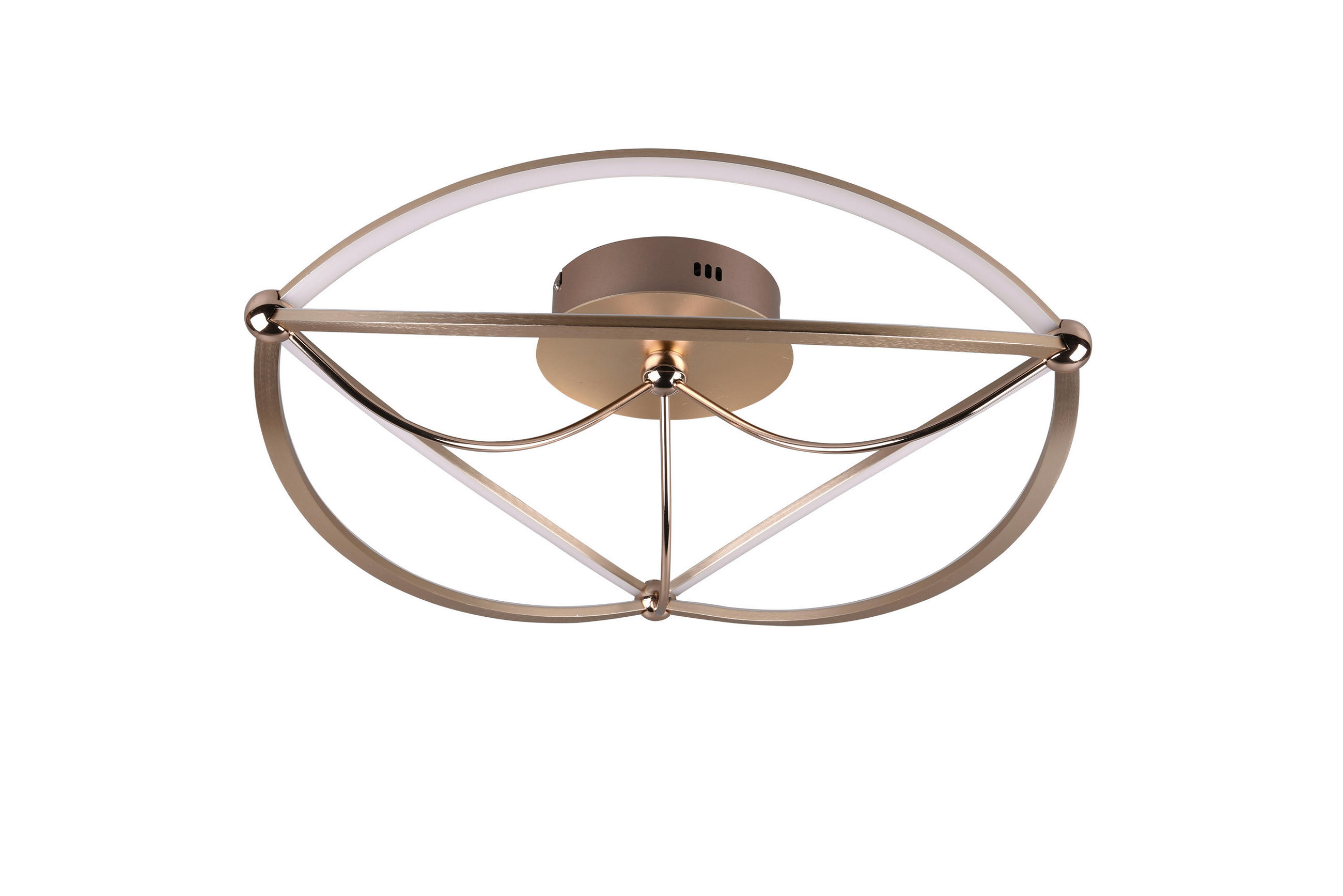 Trio Leuchten Led-Deckenleuchte Charivari Messing 18 cm