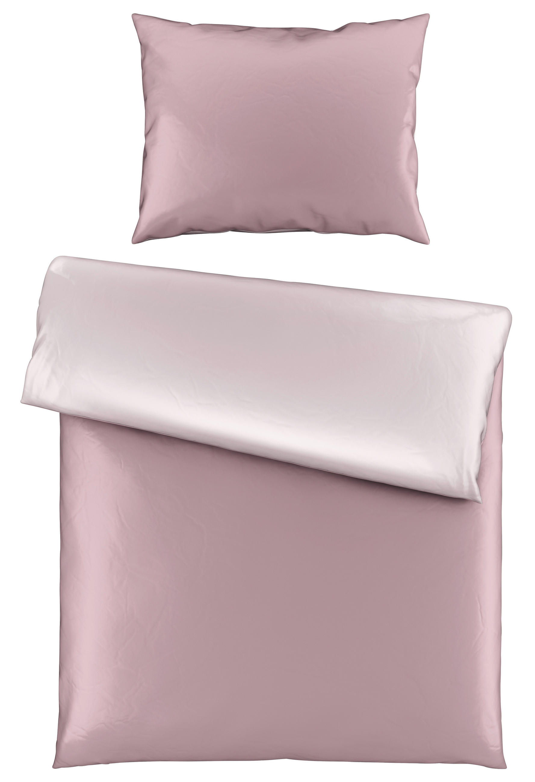 POSTELJINA SA DVA LICA SAORI 140/200 cm saten boja sleza  - boja sleza, Osnovno, tekstil (140/200cm) - Novel