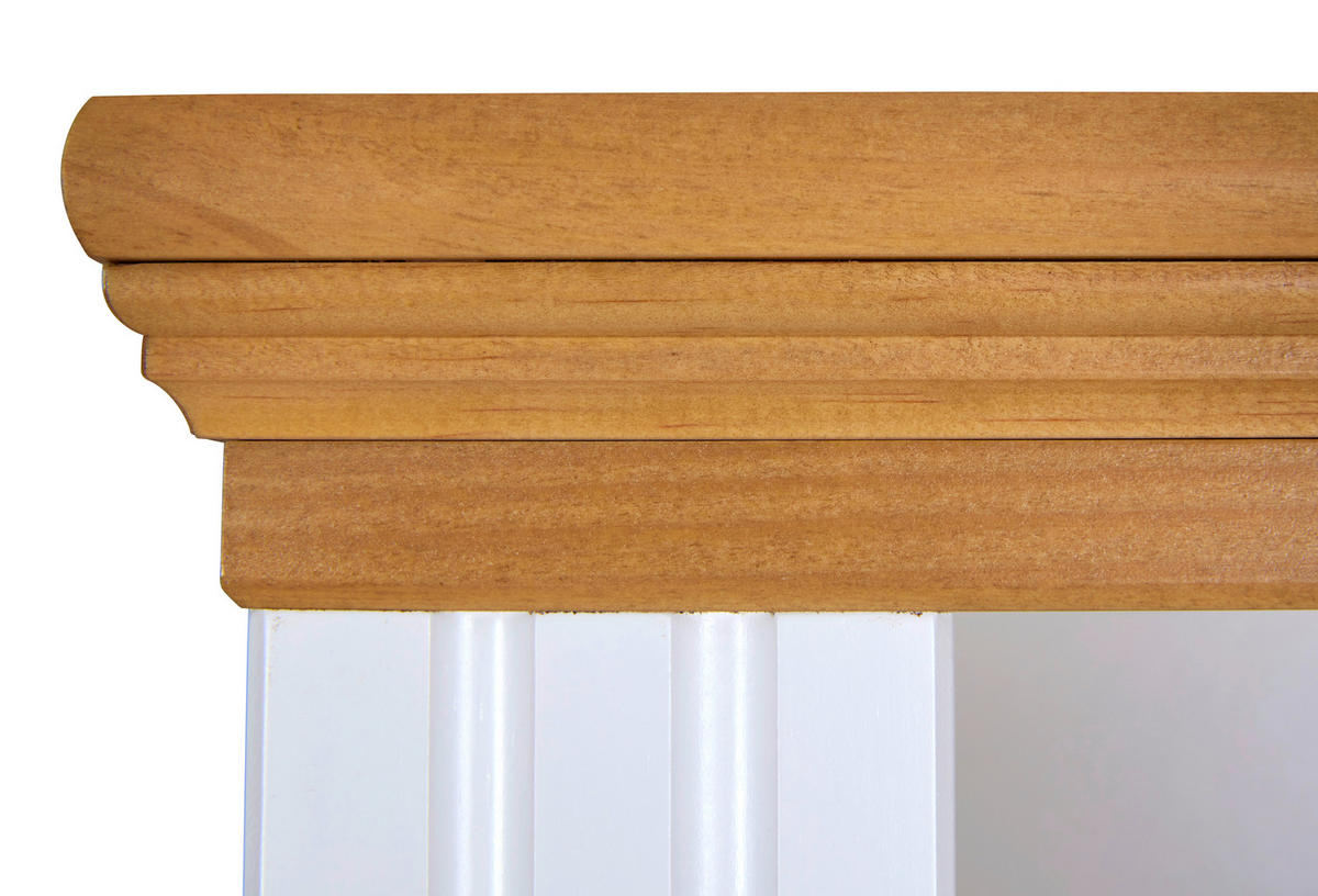REGAL  68/193/41 cm Weiß, Eichefarben  - Eichefarben/Weiß, Design, Holz (68/193/41cm) - Livetastic