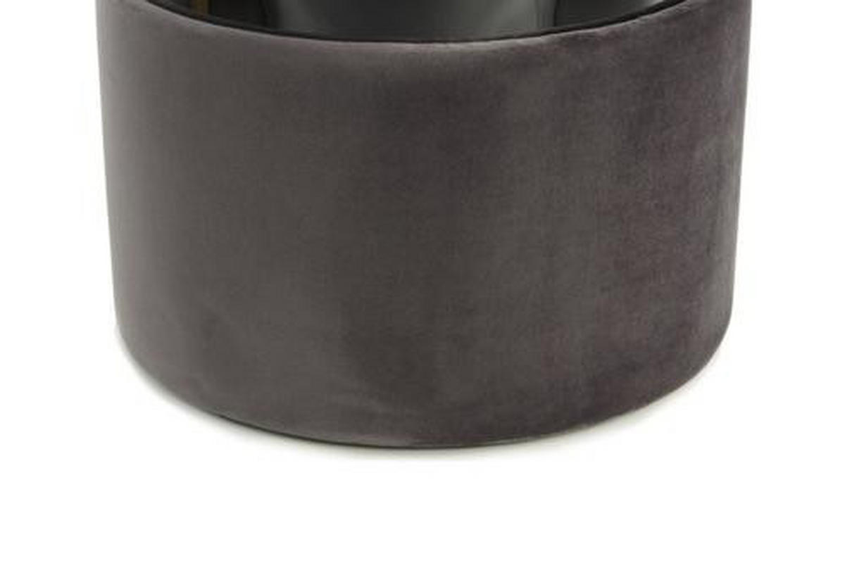 PALL i trä, metall, textil, trämaterial svart, ljusgrå, mörkgrå  - mörkgrå/ljusgrå, Basics, metall/trämaterial (35/46/35cm) - Kayoom
