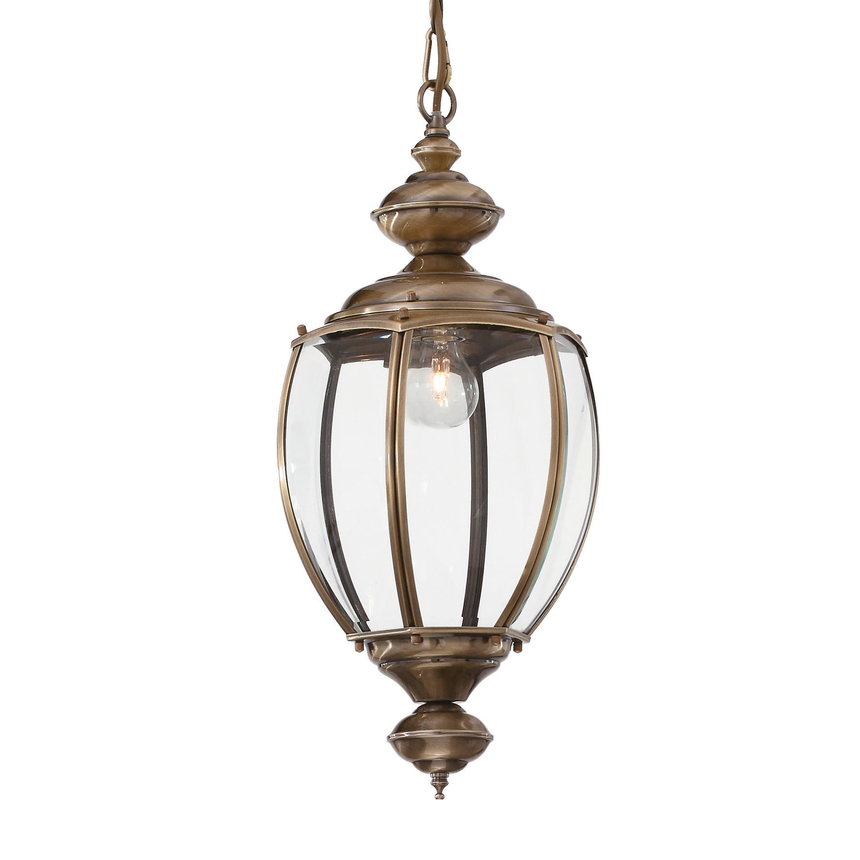 HÄNGELEUCHTE Norma SP1 Brunito 25/78/162 cm   - Braun, KONVENTIONELL, Glas/Metall (25/78/162cm) - Ideal Lux