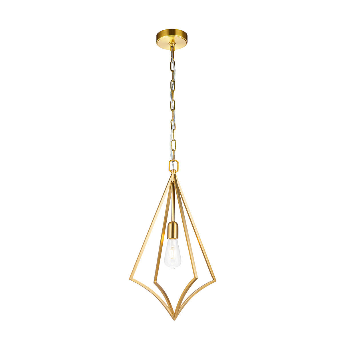 HÄNGELEUCHTE 35.3/69.8  cm    - Messingfarben, Konventionell, Metall (35.3/69.8 cm) - Elstead Lighting
