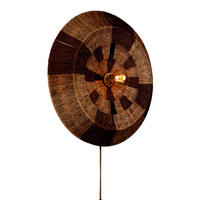 WANDLEUCHTE Good & Mojo 60/60 cm  - Hellbraun/Schwarz, Trend, Textil (60/60cm) - Good & Mojo