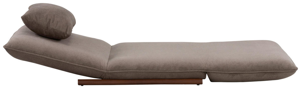 SESSEL in Samt Braun  - Dunkelbraun/Braun, Design, Textil/Metall (93/97/80cm) - MID.YOU