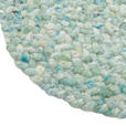 HANDWEBTEPPICH 35 cm Blau, Gelb, Türkis, Hellgrau, Beige, Koralle  - Türkis/Blau, KONVENTIONELL, Textil (35cm) - Linea Natura