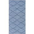 FLECKERLTEPPICH 60/120 cm Diamant Denim Blau  - Blau, Design, Textil (60/120cm) - Boxxx