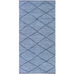 FLECKERLTEPPICH 60/120 cm Diamant Denim Blau  - Blau, Design, Textil (60/120cm) - Boxxx