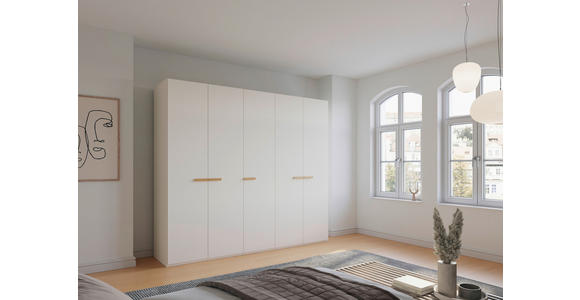 DREHTÜRENSCHRANK 251/235/60 cm 5-türig Weiß - Weiß, Trend, Holz/Holzwerkstoff (251/235/60cm) - Novel
