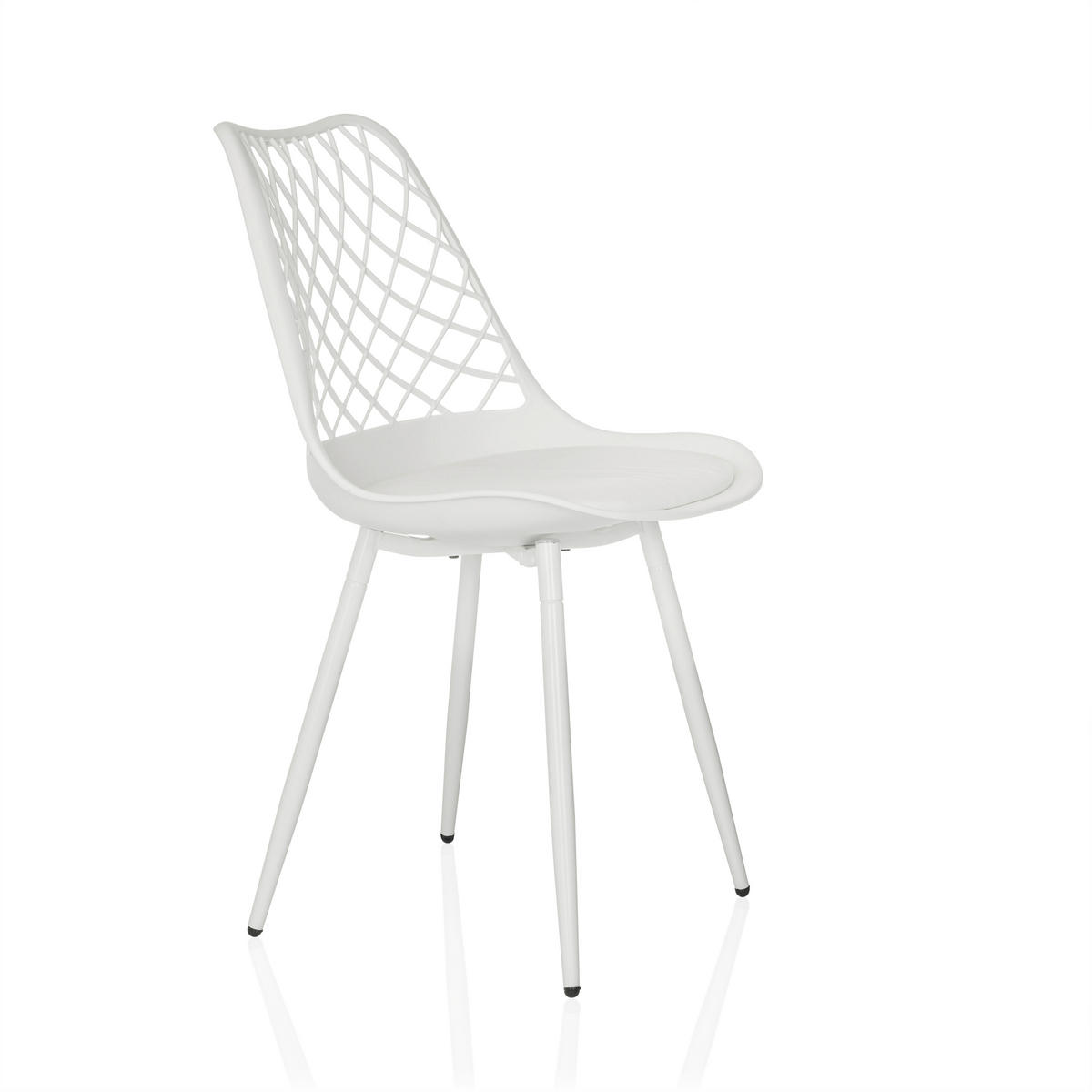 GARTENSTUHL Weiß  - Weiß, MODERN, Kunststoff/Metall (48/83/57cm) - MID.YOU