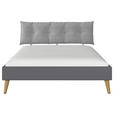 BETT 180/200 cm  in Grau  - Wildeiche/Grau, Design, Holz/Holzwerkstoff (180/200cm) - Carryhome