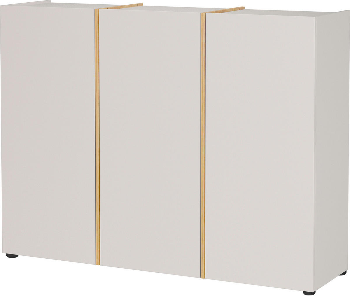 SCHUHSCHRANK Eichefarben, Kaschmir  - Kaschmir/Eichefarben, Design, Holzwerkstoff/Kunststoff (138/103/38cm)