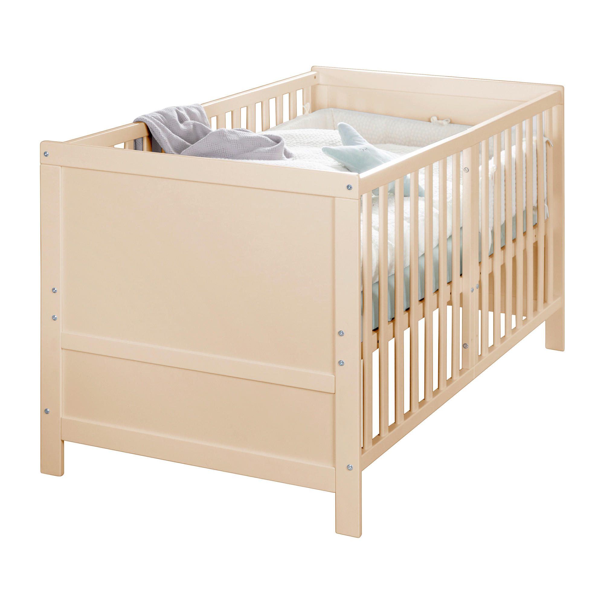 GITTERBETT roba Easy Sleep    - Hellbraun, Basics, Holzwerkstoff (78/78/142cm) - Roba