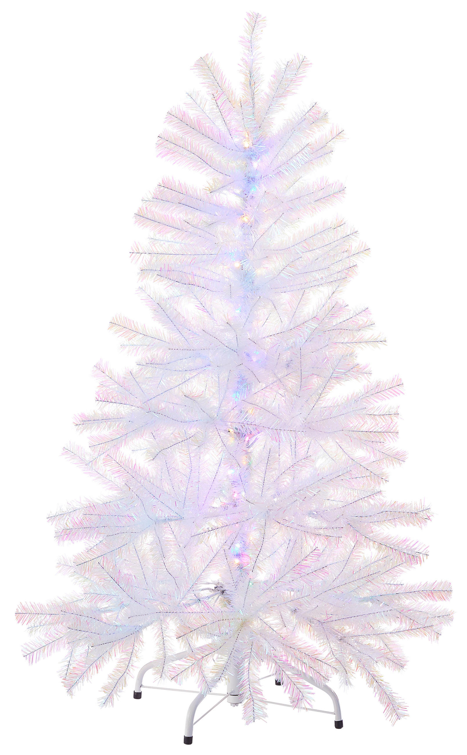 WEIHNACHTSBAUM 180 cm  - Weiß, KONVENTIONELL, Kunststoff/Metall (180cm)