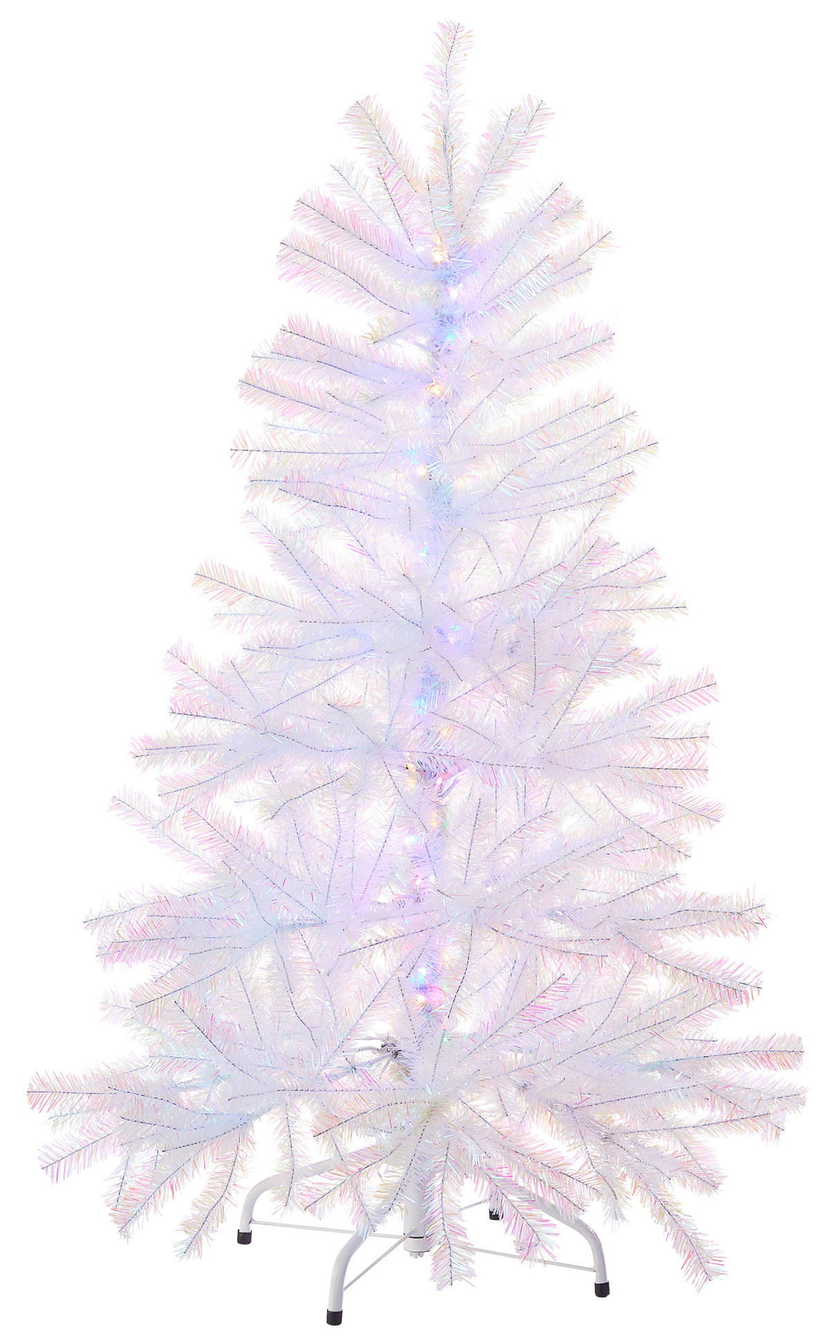 WEIHNACHTSBAUM 180 cm  - Weiß, KONVENTIONELL, Kunststoff/Metall (180cm)