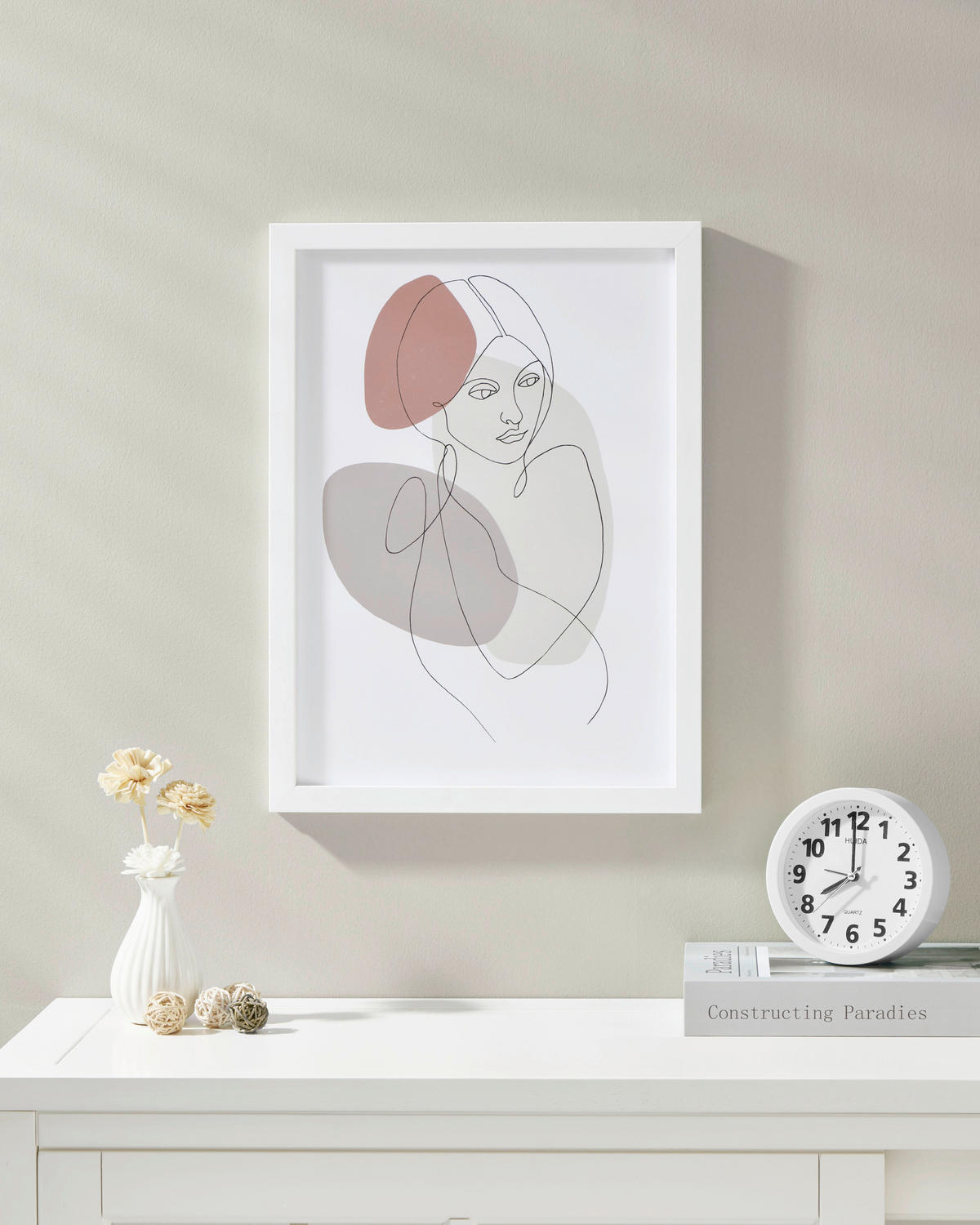 DRUCKGRAFIK Menschen Multicolor, Weiß  - Multicolor/Weiß, Trend, Glas/Kunststoff (32,7/1,6/45cm) - Eglo