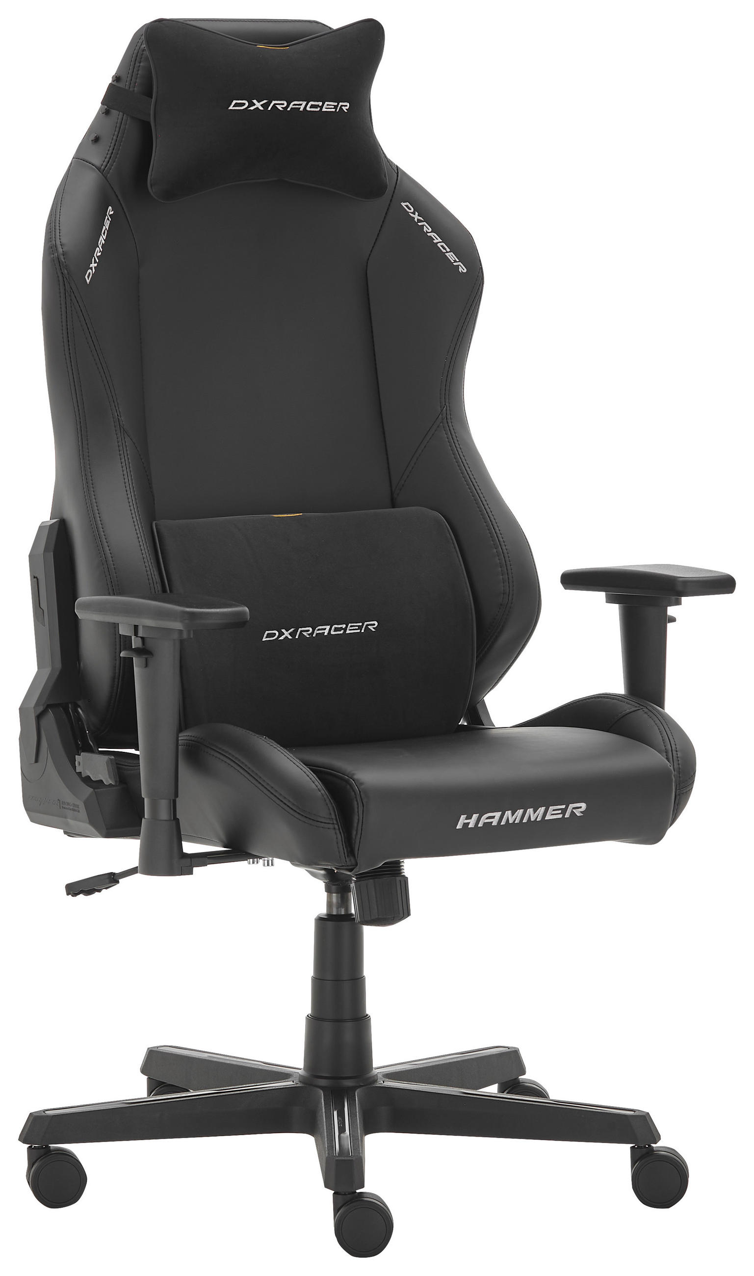 GAMINGSTUHL  in Lederlook Schwarz  - Schwarz, Design, Kunststoff/Textil (69/119/66cm) - Dxracer