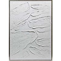 ÖLGEMÄLDE 70/100 cm  - Weiss/Silberfarben, Trend, Holzwerkstoff/Kunststoff (70/100cm) - Monee