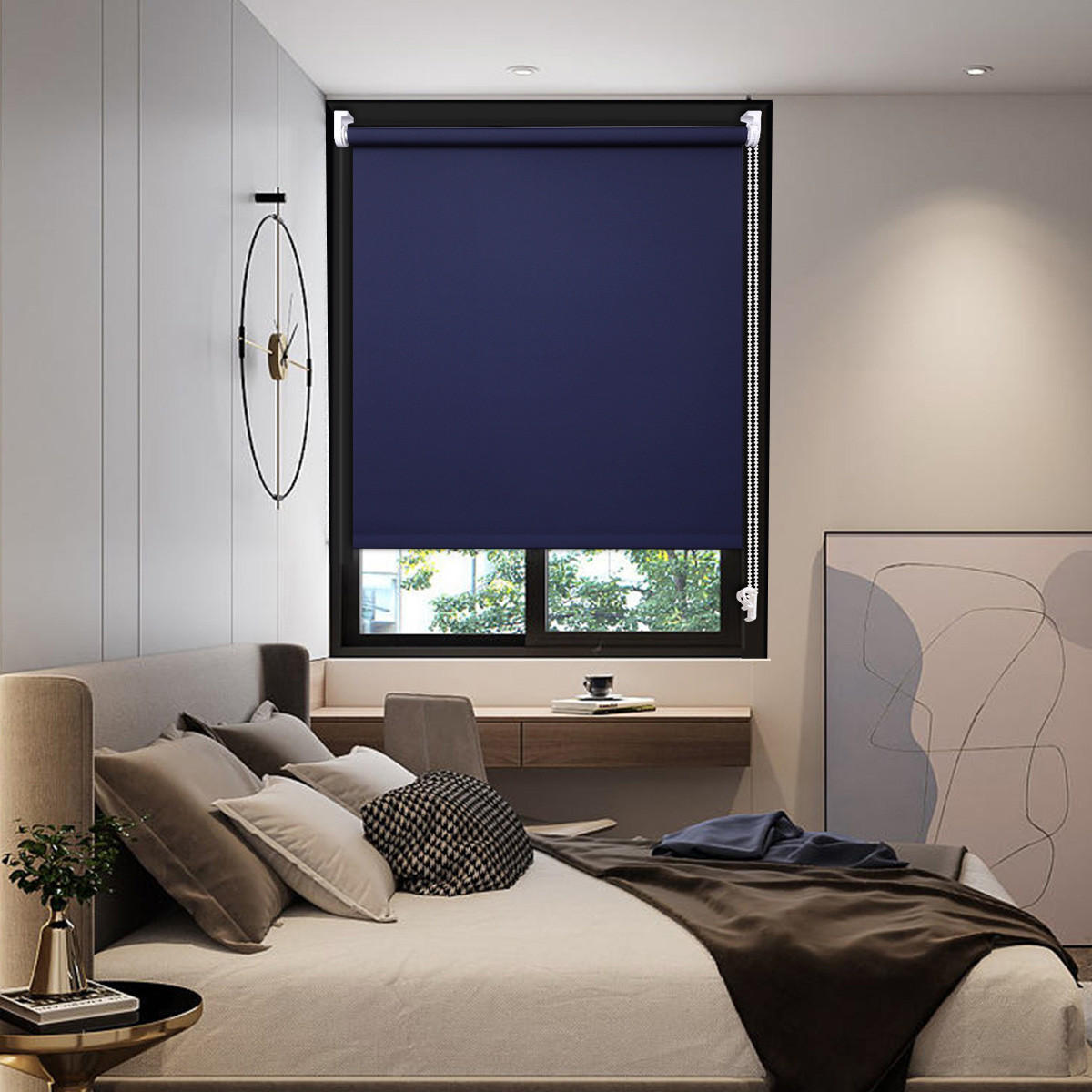 ROLO ZAVESA plava, tekstil - plava, Osnovno, tekstil (60/160cm) - Homeware