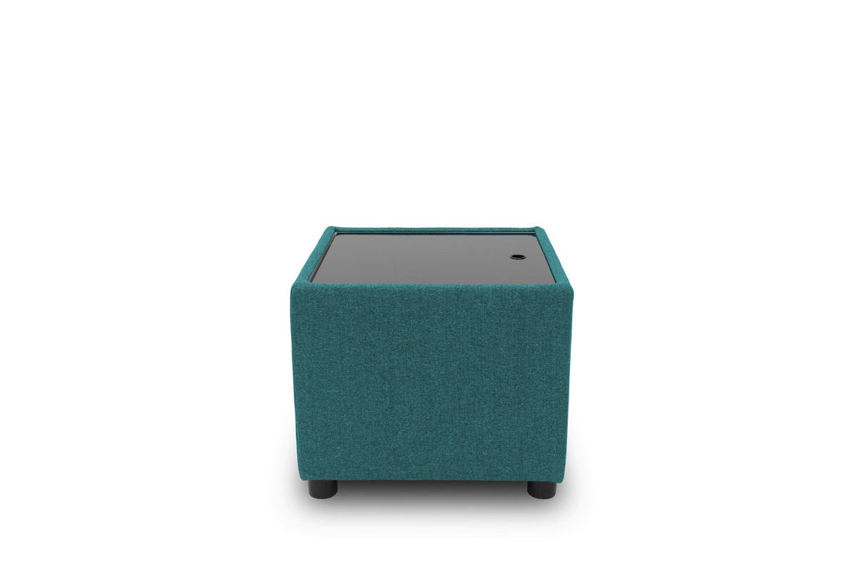 SITZBOX Uni  - Petrol/Schwarz, Design, Kunststoff/Textil (45/47/45cm) - LOOKS by W.Joop