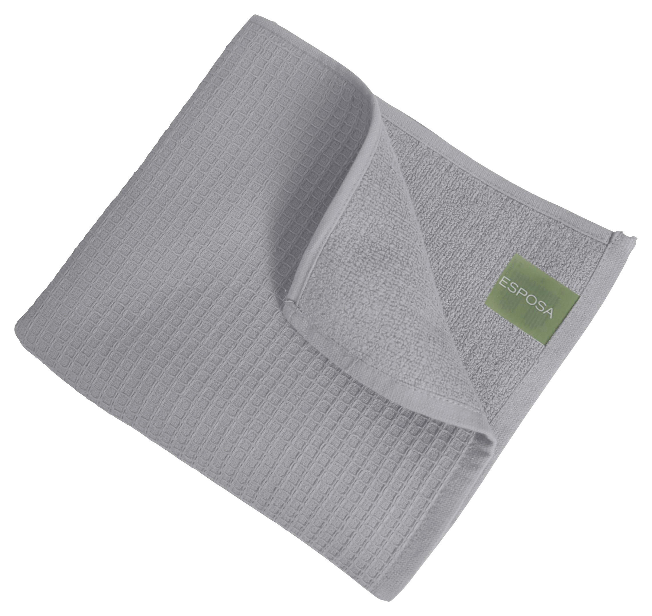 Prosop Pentru Mâini 50/100 cm argintiu  - argintiu, textil (50/100cm) - Esposa