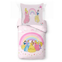 KINDERBETTWÄSCHE Disney Princess Rainbow 135/200 cm  - Pink, Basics, Textil (135/200cm)