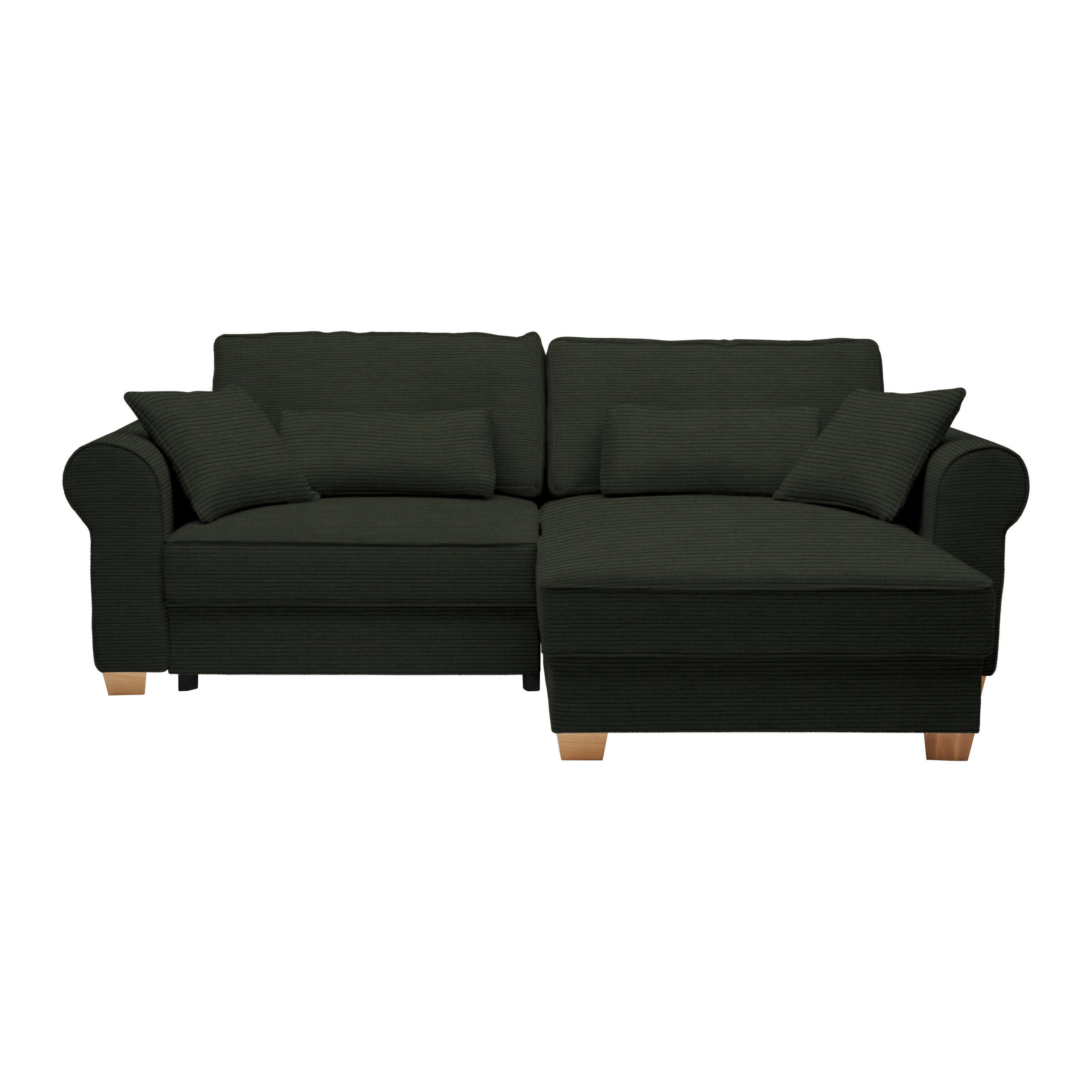 HÖRNSOFFA i mörkgrön  - mörkgrön, Modern, trämaterial/trä (255/185cm) - MID.YOU
