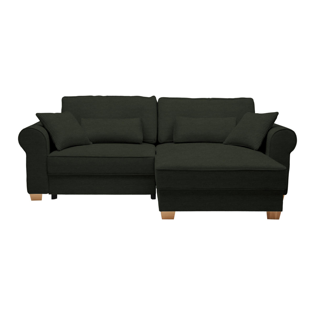 HÖRNSOFFA i mörkgrön  - mörkgrön, Modern, trämaterial/trä (255/185cm) - MID.YOU