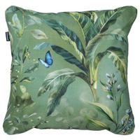 OUTDOOR-KISSEN in Grün Floral 50/50 cm  - Grün, Basics, Textil (50/50cm)