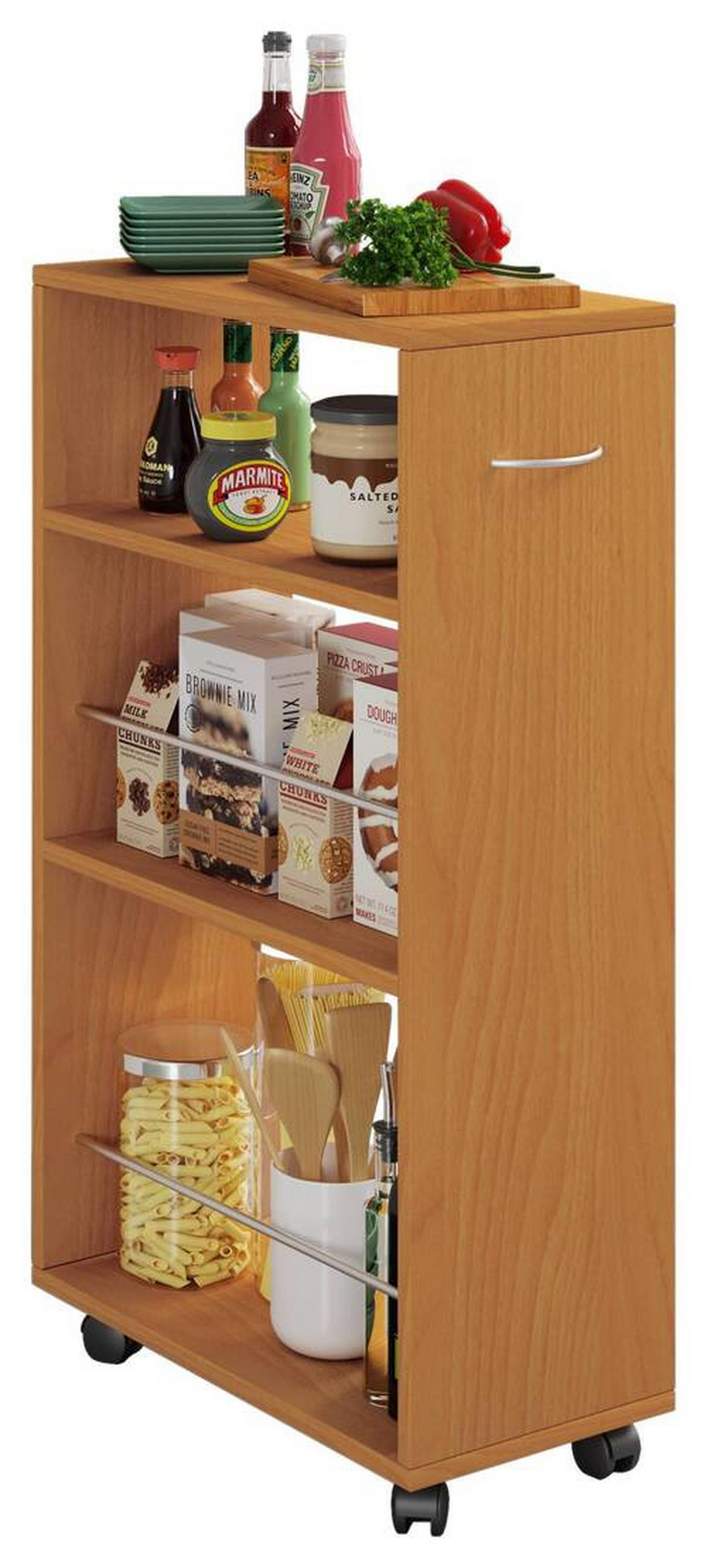 ALLZWECKWAGEN 25/50/85 cm  - Buchefarben, Modern, Holzwerkstoff/Kunststoff (25/50/85cm) - MID.YOU
