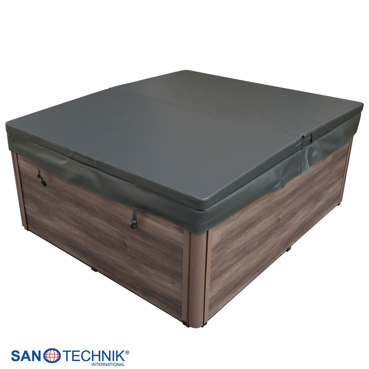 WHIRLPOOL Caorle  - Grauweiß, KONVENTIONELL, Kunststoff (210/180/82cm) - Sanotechnik