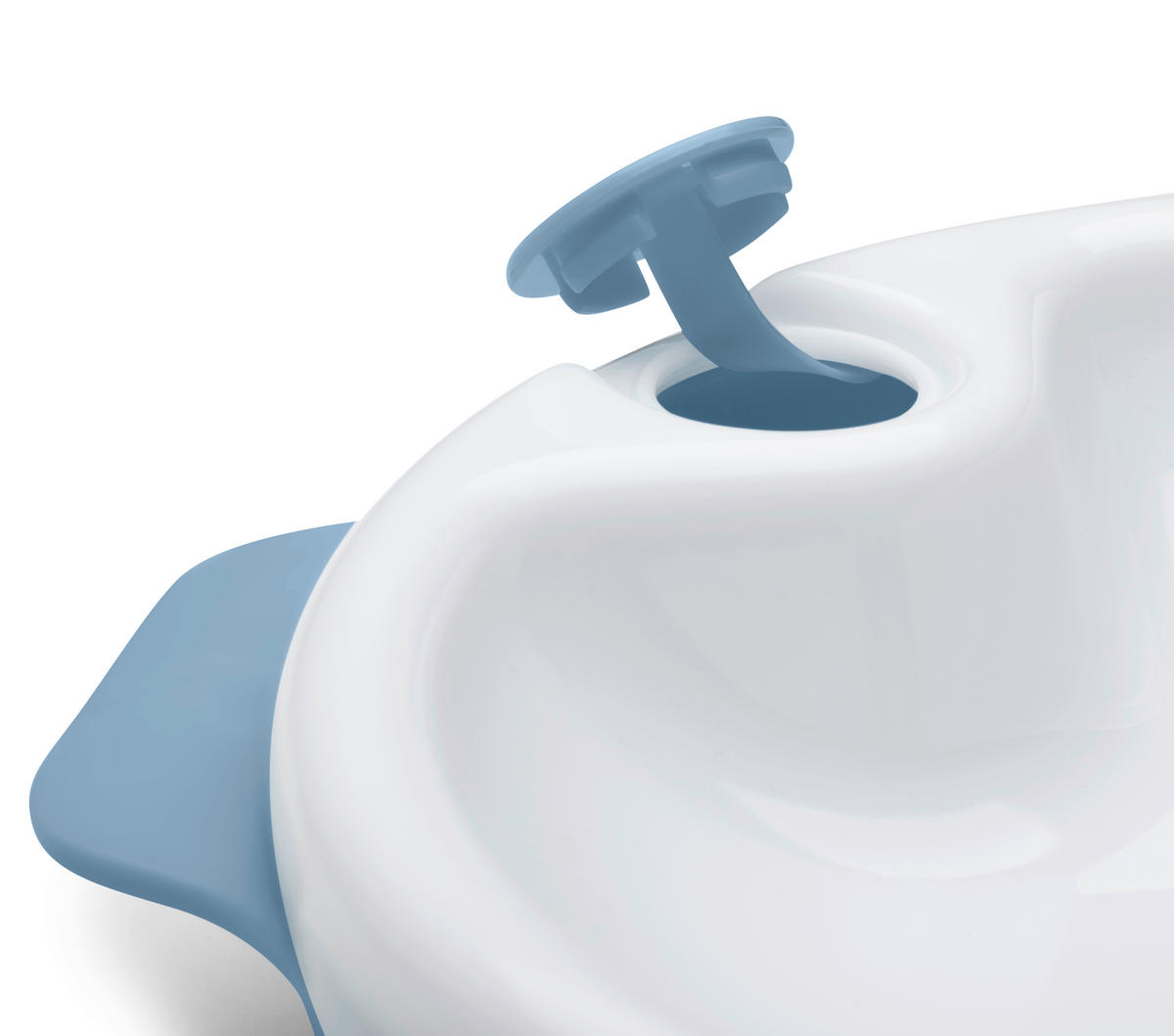 WARMHALTETELLER  - Blau/Weiss, Basics, Kunststoff (0,17/0,06/0,17cm)