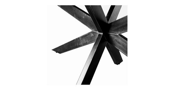 ESSTISCH in Holz 200/100/77 cm  - Eichefarben/Schwarz, Design, Holz/Metall (200/100/77cm) - Linea Natura