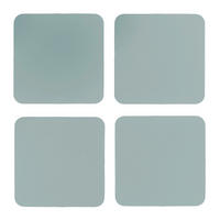 GLASUNTERSETZER  - Pastellgrün, Basics, Leder (10/10/0.2cm)