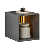 REGÁLOVÝ DIEL, dub, antracitová, farba duba, 40/44/50 cm - farba duba/antracitová, Design, drevo/kompozitné drevo (40/44/50cm) - Dieter Knoll