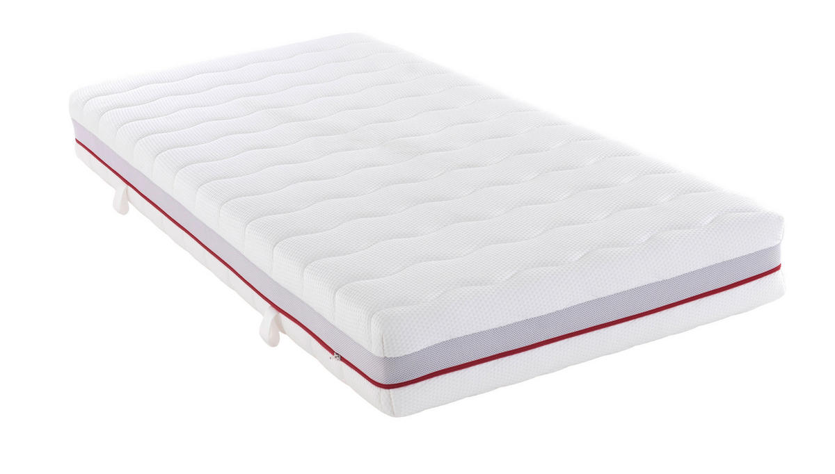 WENDEMATRATZE DuoFlex 140/200 cm H2 + H3 = mittel + fest  - Weiss, Konventionell, Textil (140/200cm) - Sembella