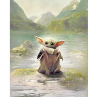 FOTOTAPETE THE MANDALORIAN GROGU  - Grün, Design, Textil (200/250cm) - Star Wars