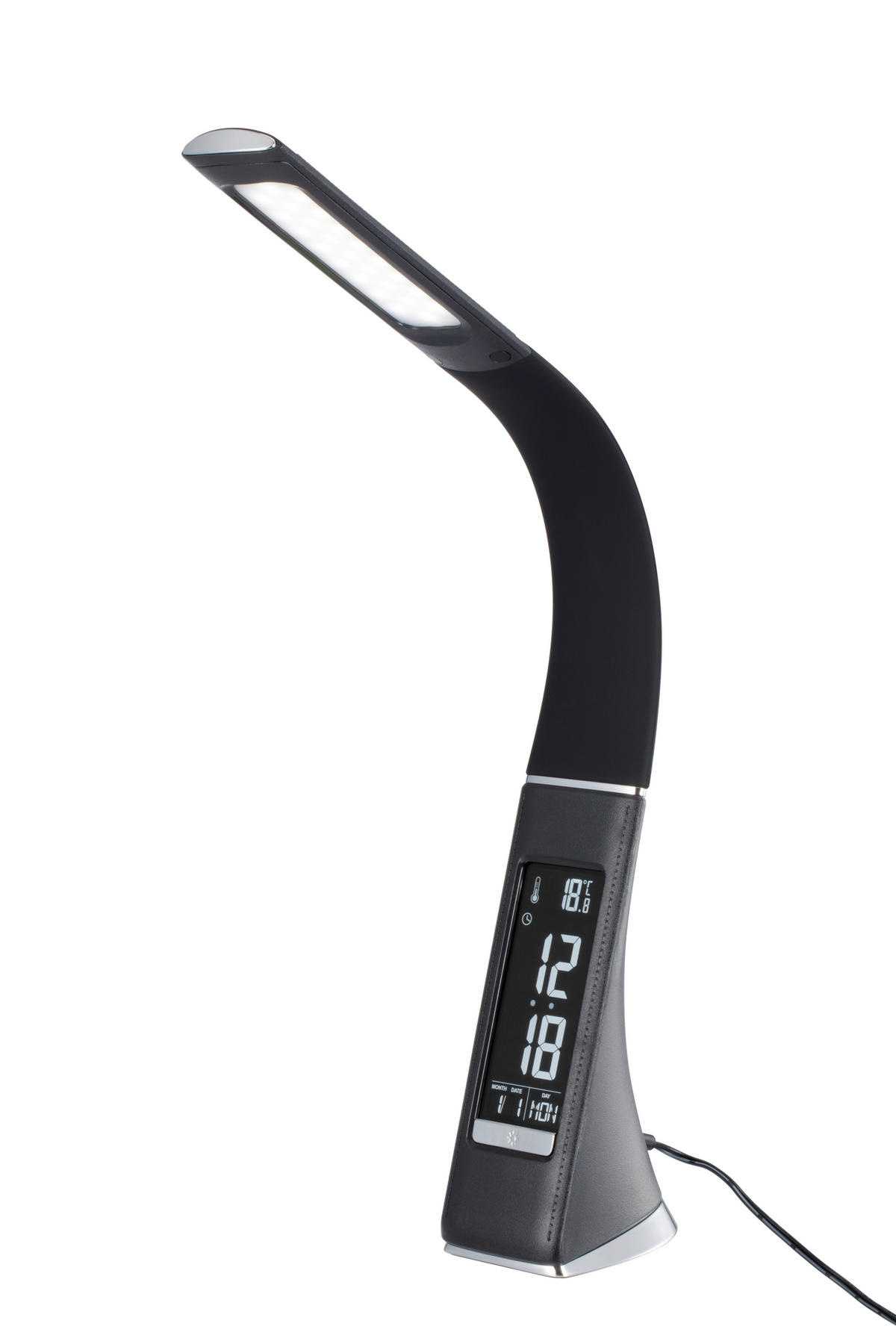 LED-SCHREIBTISCHLEUCHTE - Schwarz, Basics, Kunststoff/Metall (9/30cm) - Novel
