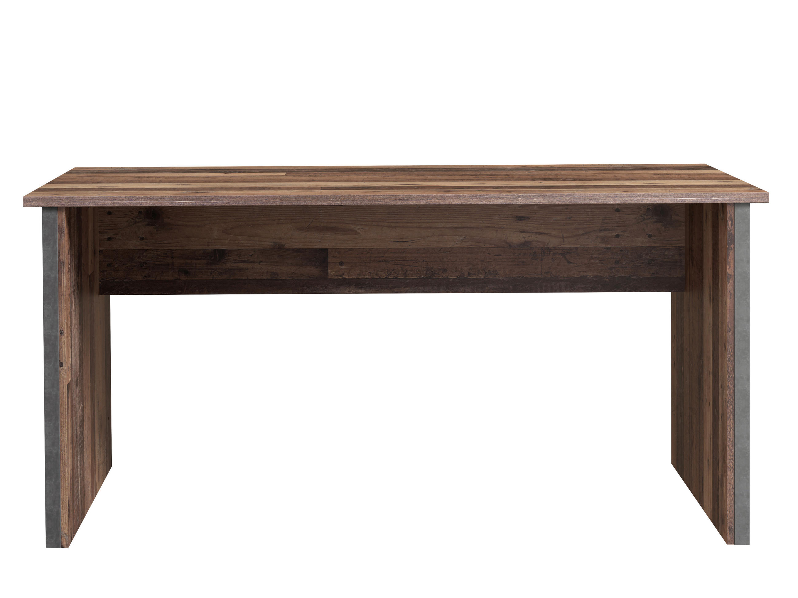 SCHREIBTISCH 153/70/73,5 cm in Braun, Dunkelgrau - Dunkelgrau/Braun, KONVENTIONELL, Kunststoff/Metall (153/70/73,5cm) - MID.YOU
