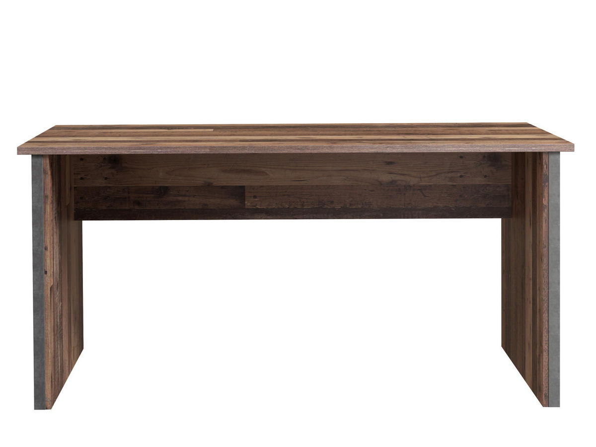 PSACÍ STŮL, hnědá, tmavě šedá, 153/70/73,5 cm - tmavě šedá/hnědá, Konvenční, kov/kompozitní dřevo (153/70/73,5cm) - MID.YOU