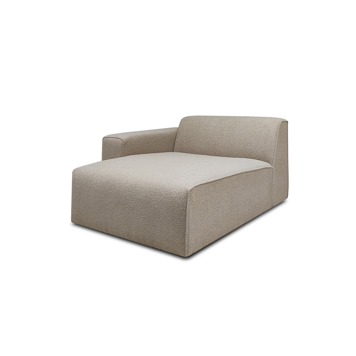 SOFFMODUL i teddy tyg beige  - beige/svart, Klassisk, metall/trä (123/70/141cm) - Niels Andersson