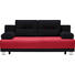 SCHLAFSOFA in Textil Rot, Schwarz - Rot/Alufarben, Design, Kunststoff/Textil (200/84/94cm) - Carryhome SCHLAFSOFA in Textil Rot, Schwarz - Rot/Alufarben, Design, Kunststoff/Textil (200/84/94cm) - Carryhome