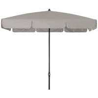 SONNENSCHIRM 185x120 cm Grau  - Anthrazit/Grau, Basics, Textil/Metall (185/120cm) - Doppler