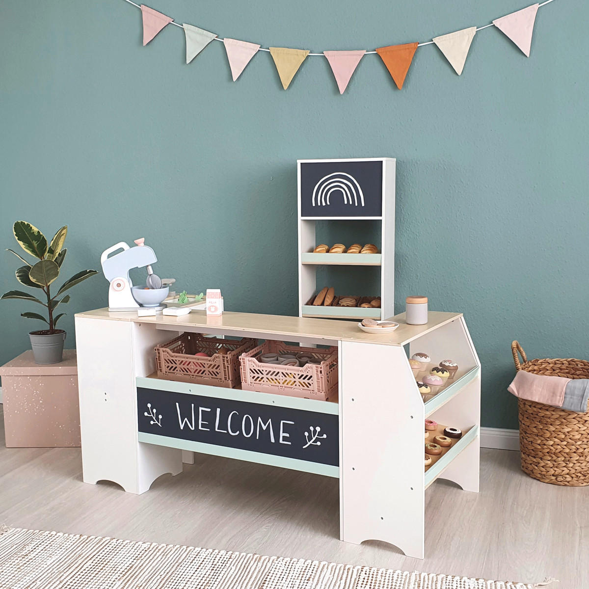 KAUFLADEN AVENA  - Naturfarben/Weiß, Basics, Holz/Holzwerkstoff (70/22/55cm) - MUSTERKIND