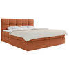 BOXBETT 140/200 cm  in Rostfarben  - Rostfarben/Schwarz, MODERN, Holz/Holzwerkstoff (140/200cm) - MID.YOU