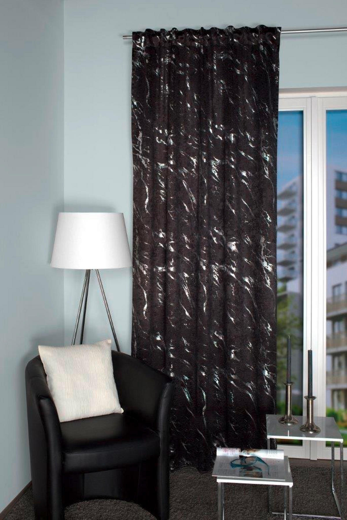 FERTIGVORHANG  blickdicht  140/245 cm   - Silberfarben, Basics, Textil (140/245cm)