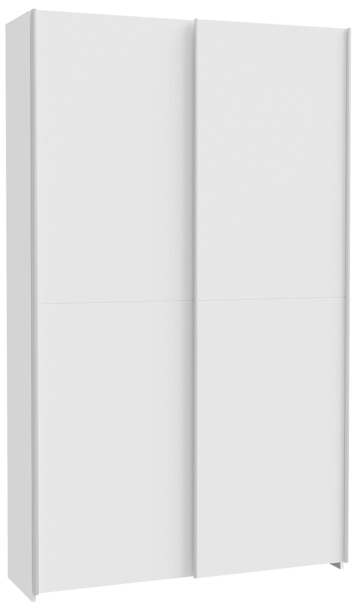 VEČNAMENSKA OMARA, bela - siva/bela, Basics, kovina/umetna masa (120,1/210/39,1cm) - Carryhome